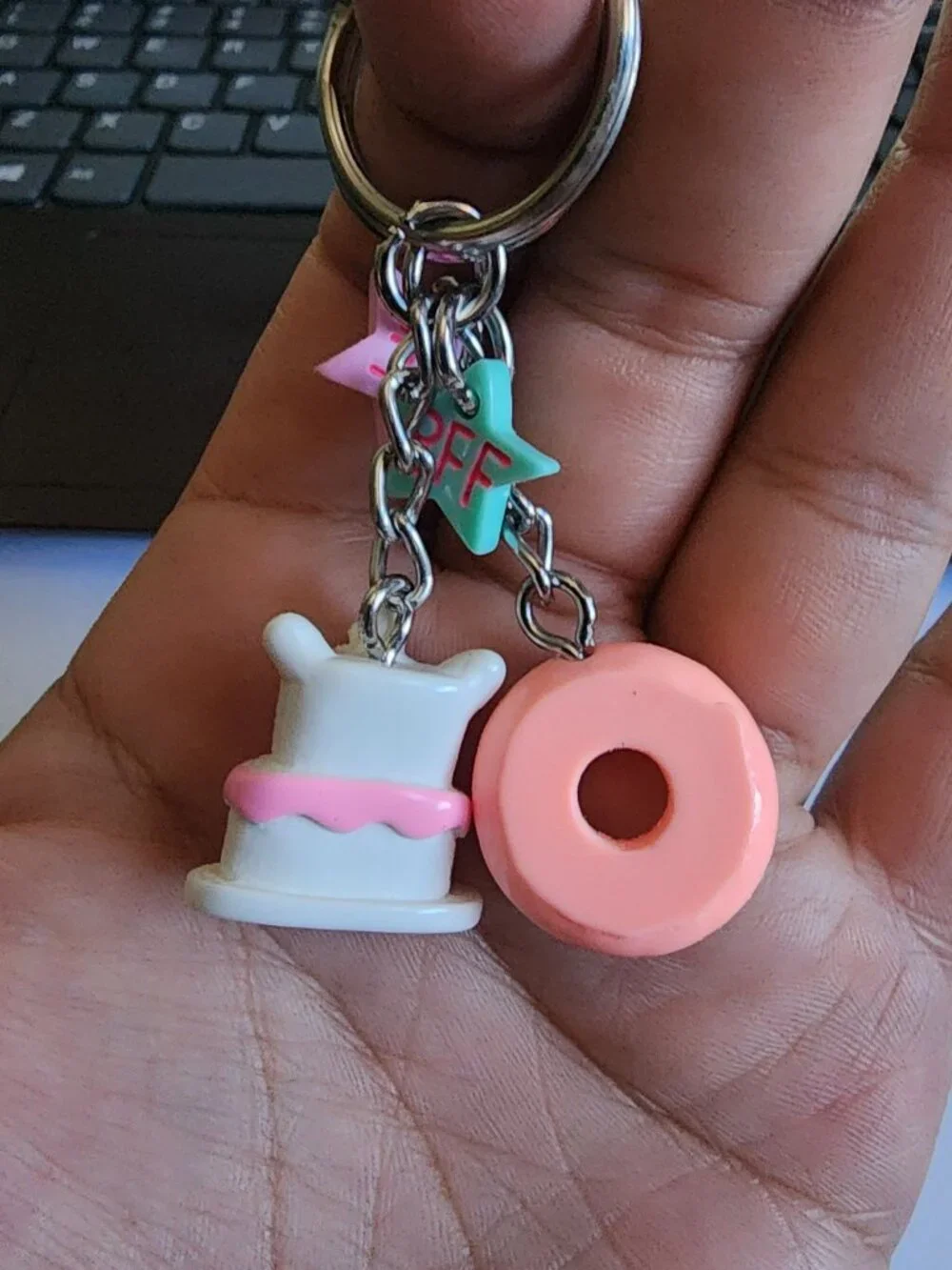 5/$10 - Donut & Unicorn Cake BFF Keychain